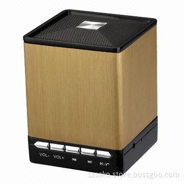 Portable Bluetooth Speaker for Car Stereo Audio Player, Metal Sense Design, Handsfree Call